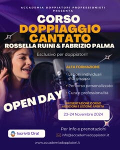 Open Day Corso di Doppiaggio Cantato